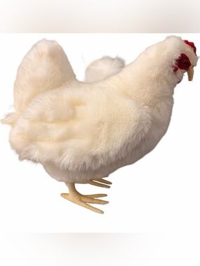 Hansa White Hen Plush